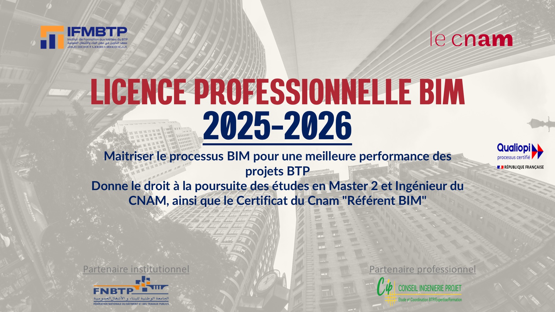 LICENCE PROFESSIONNELLE BIM 2025-2026